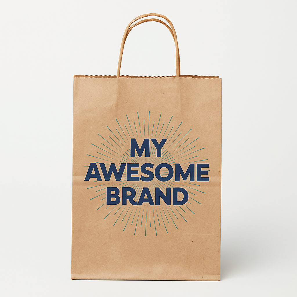 DOLPHIN Paper Delivery Bag with Handles Bulk, Sell by Set